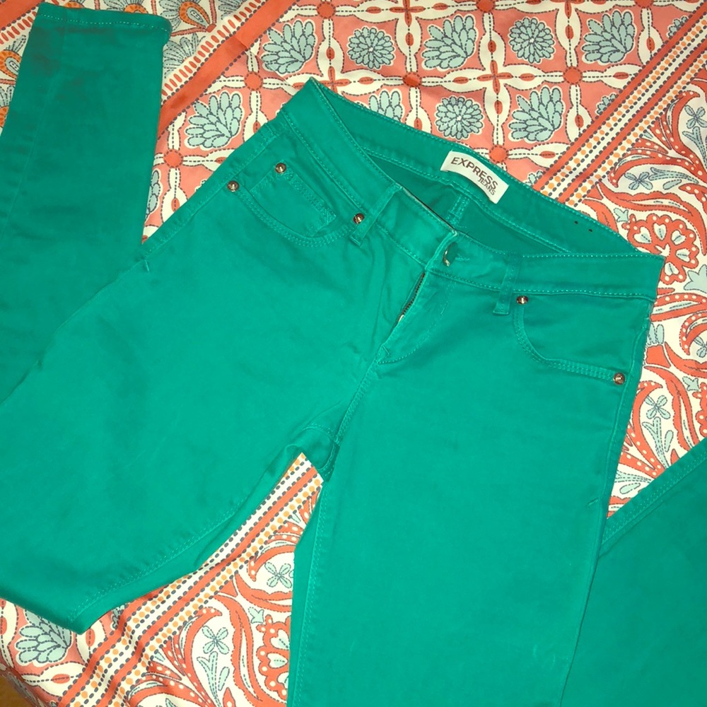 Turquoise skinny’s